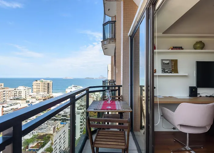 Flat Com Varanda, Vista Mar E Cristo Rio de Janeiro